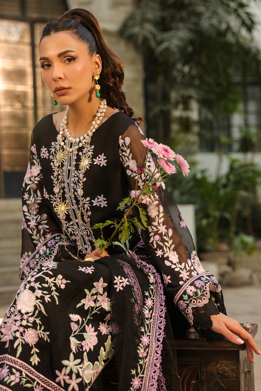Reina - Ezmir Unstitched Embroidered Luxe | 3pc