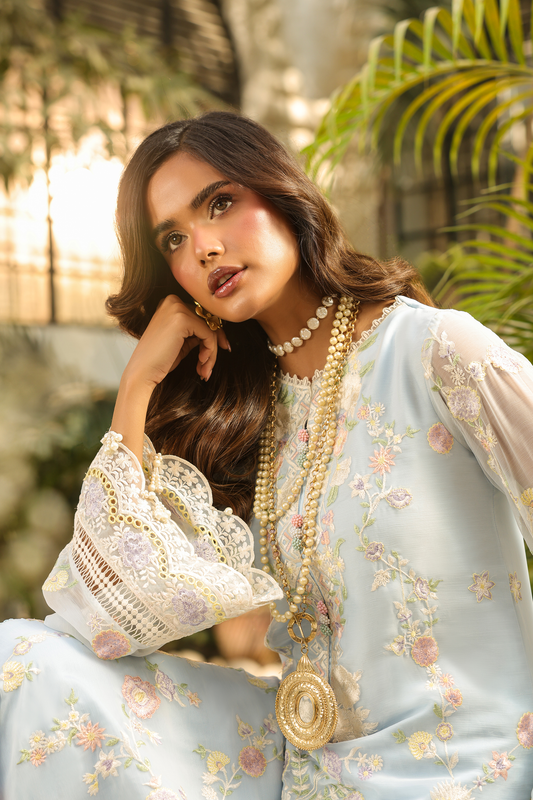 Savera - Ezmir Unstitched Embroidered Luxe | 3pc