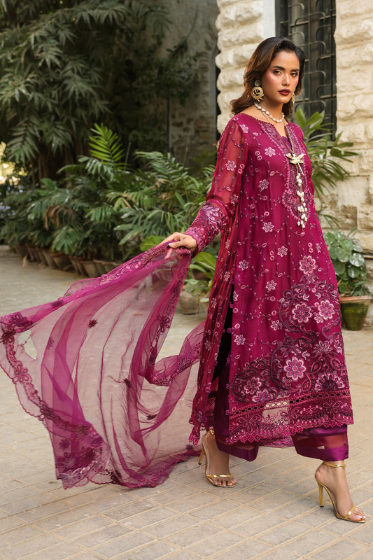 Pernia - Ezmir Unstitched Embroidered Luxe | 3pc