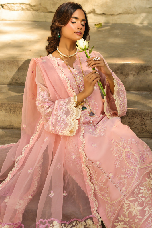 Seham - Ezmir Unstitched Embroidered Luxe | 3pc