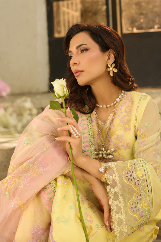 Roohi - Ezmir Unstitched Embroidered Luxe | 3pc