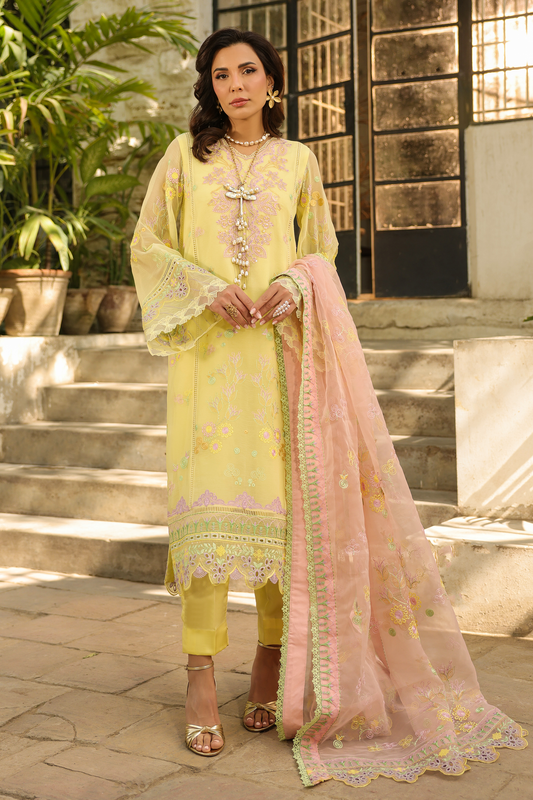 Roohi - Ezmir Unstitched Embroidered Luxe | 3pc